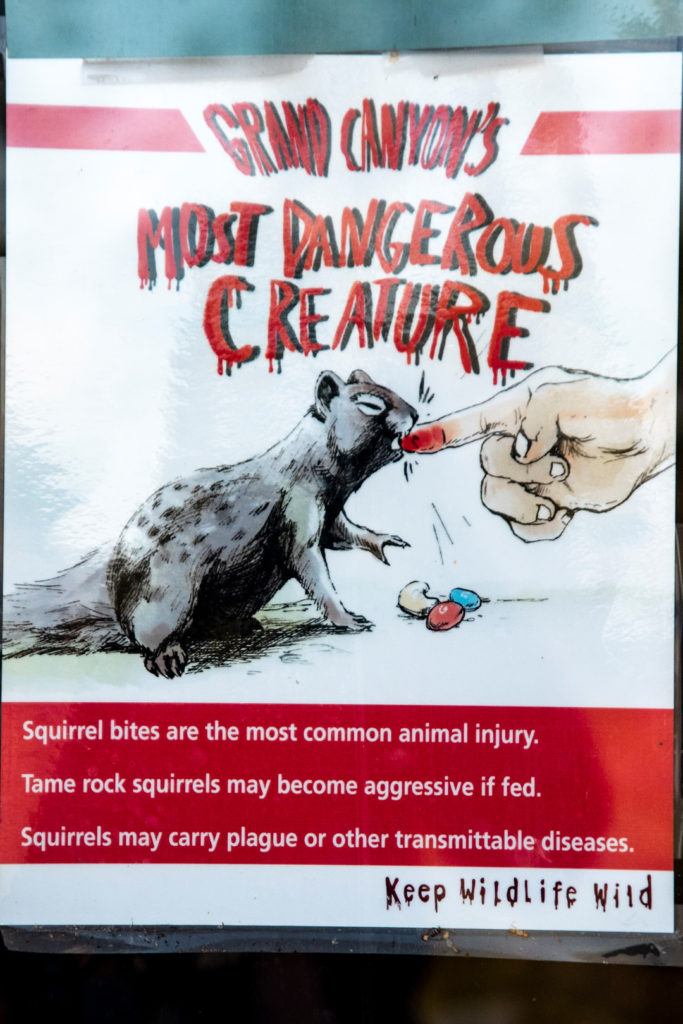 sign at grand canyon