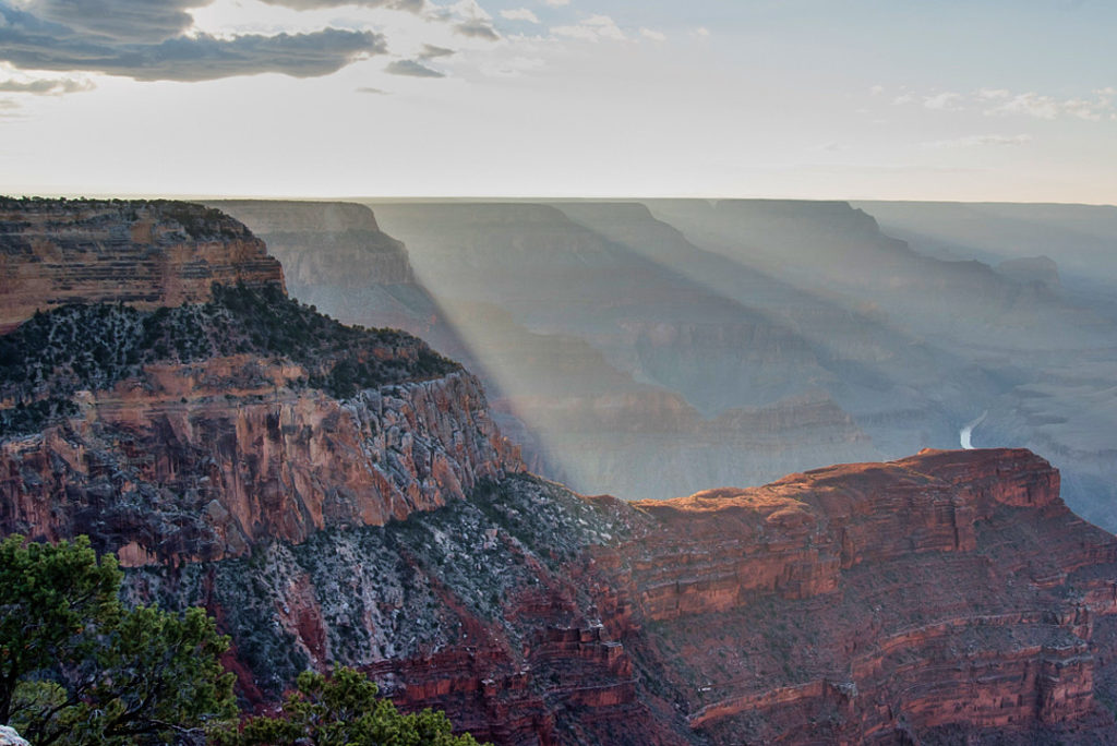 sunset at the grand canyon