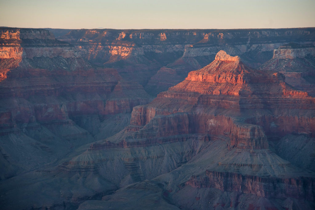 sunset at the grand canyon