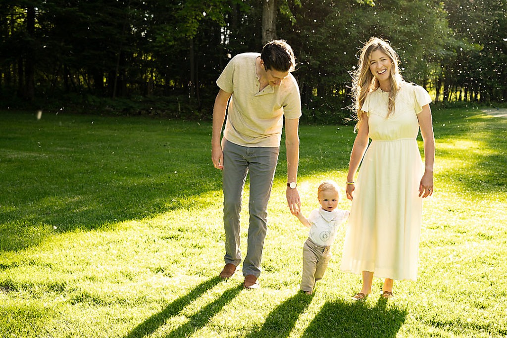 Mom and Dad with toddler.
