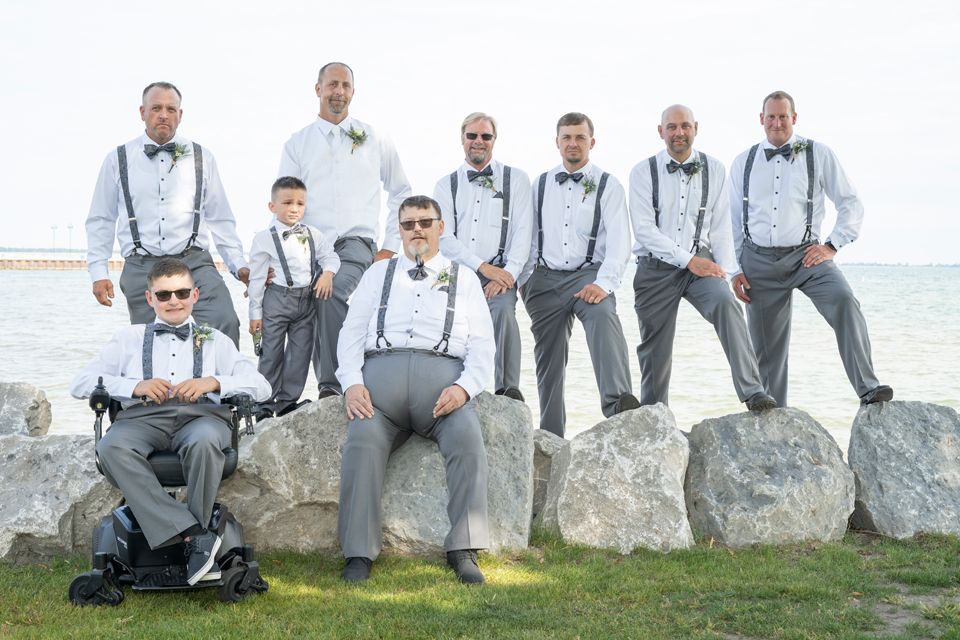 Tawas groomsmen with groom