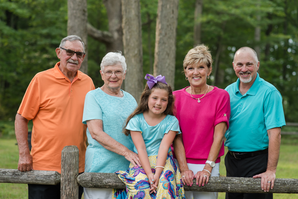 child with grandparents and great grandparents