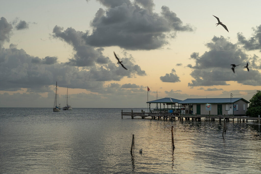View from the Pier in Placencia, Belize