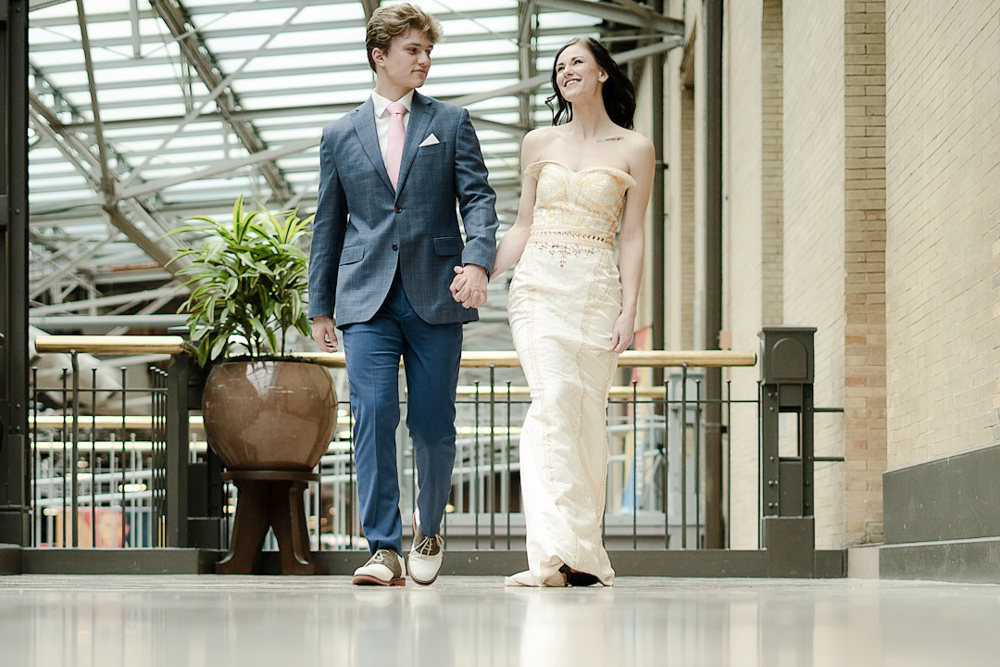 Dressed up engagment style