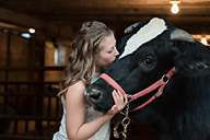 High School Senior with cow