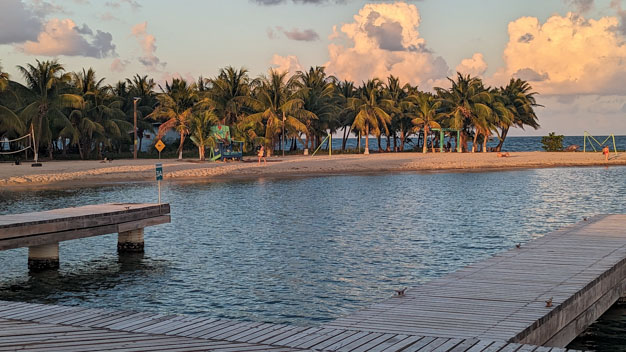 View From the Pier in Placencia, Belize