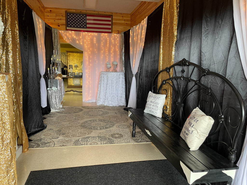 Entrance to Knights of Columbus Wedding Reception