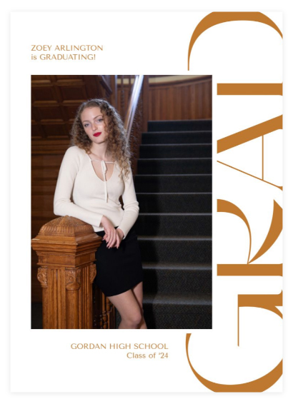 Example of a graduation invitation
