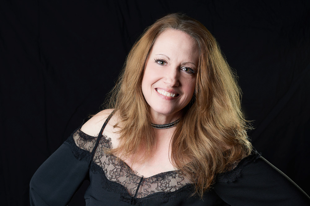 over 40's woman in black